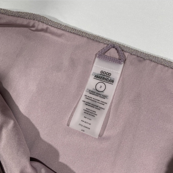 NEW Good American‎ [ 3 GA ] Sparkle Better Bikini Bottoms in Lilac - Picture 7 of 12